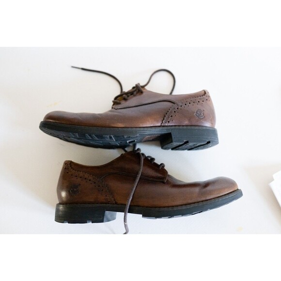 Timberland Mens 10.5 M Smart Comfort Waterproof Brown Leather Oxford Shoes 97591 main image 7